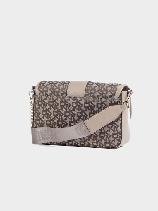 DKNY Leder Damen Tasche Schulter Beige