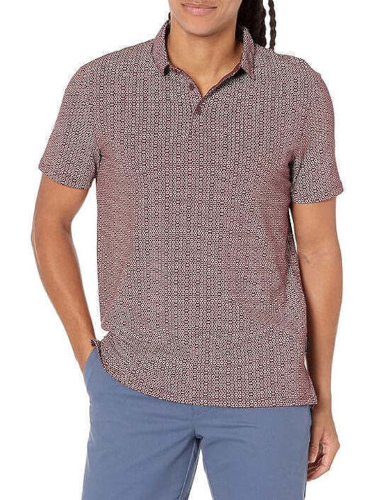 Armani Exchange Bluza Bărbătească cu Mânecă Scurtă Polo Burgundy