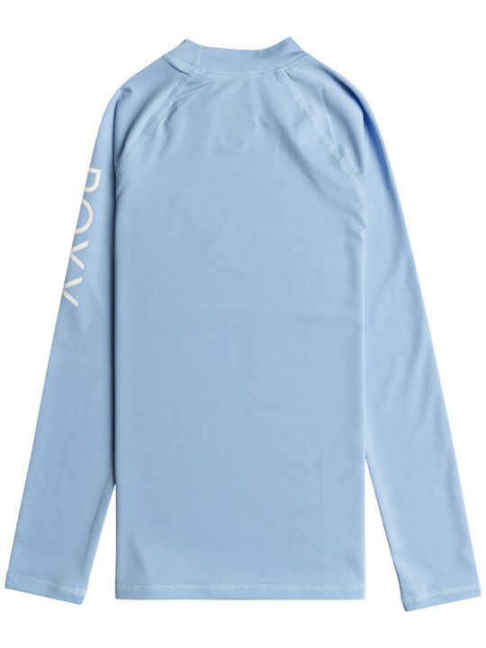 Roxy Whole Hearted Παιδικό Μαγιό Μπλούζα με Μακρύ Μανίκι Blue