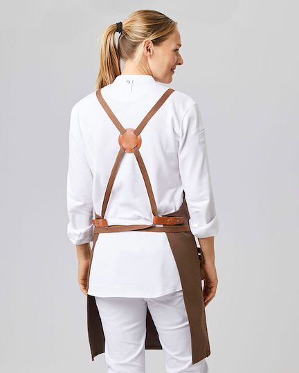 Exner Ποδιά Σερβιτόρου Ολόσωμη 285-canvas Bib Apron Καφέ