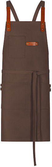 Exner Ποδιά Σερβιτόρου Ολόσωμη 285-canvas Bib Apron Καφέ