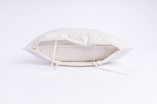 Valeria Home Μαξιλαροθήκη Μπεζ 60x60εκ.