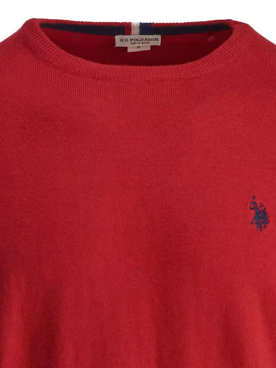 U.S. Polo Assn. Men's Long Sleeve Sweater Red