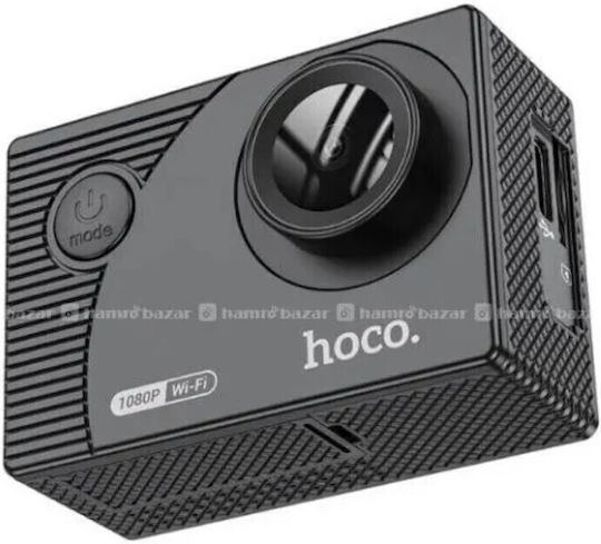 Hoco DV100 64GB Action Camera HD (720p) Underwater with Screen 2" and Wi-Fi Black