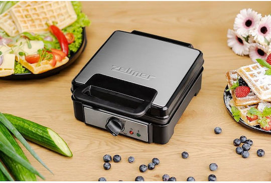 Zelmer Βαφλιέρα για Ορθογώνιες Βάφλες 2 Θέσεων 1200W