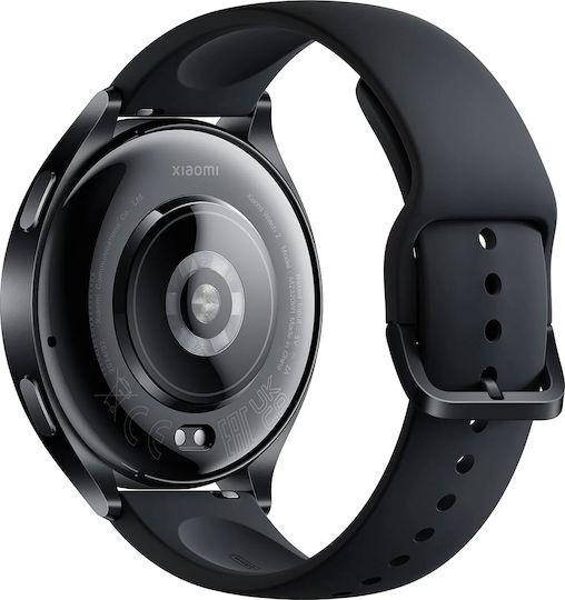 Xiaomi Watch 2 47mm Αδιάβροχο με Παλμογράφο (Black)