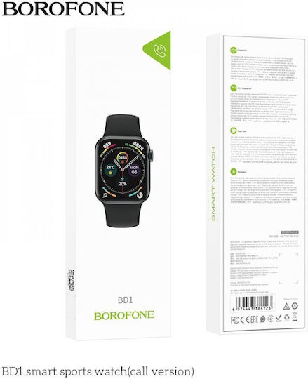 Borofone BD6 Smartwatch με Παλμογράφο (Ροζ)