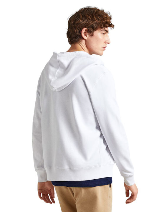 Pepe Jeans Men's Sweatshirt Jacket with Hood White