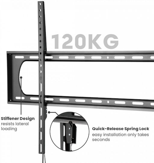 Serioux TV7369F Βάση Τηλεόρασης Τοίχου έως 120" και 120kg