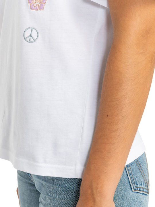 Damen Sommer Bluse Kurzärmelig Weiß