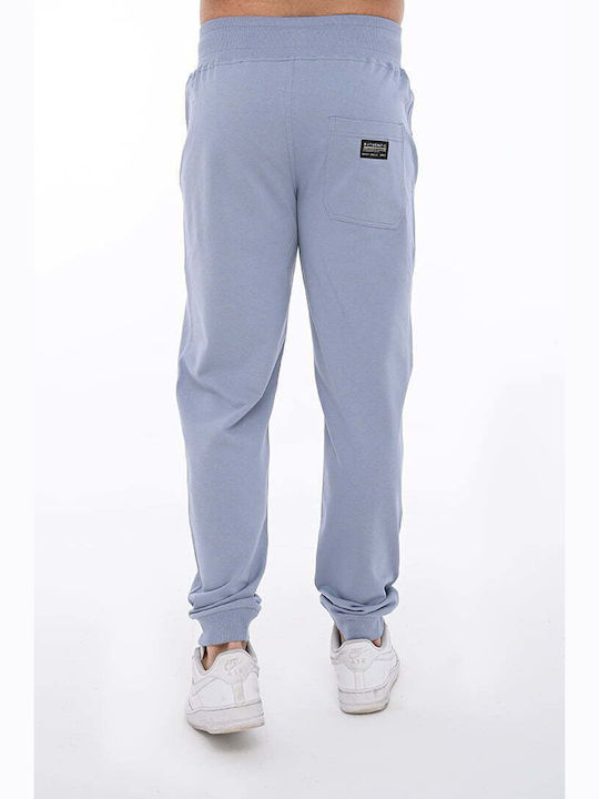 Sweatpants with Elastic Light Blue