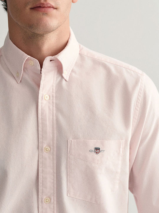 Long-sleeved Cotton Shirt LightPink