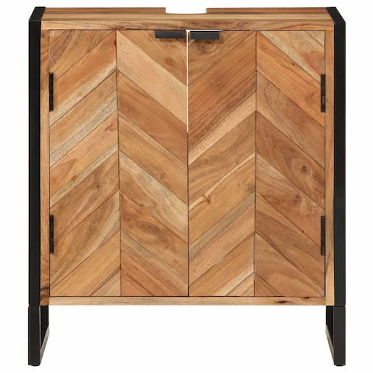 vidaXL Ντουλάπι Μπάνιου 55x35x60cm Καφέ