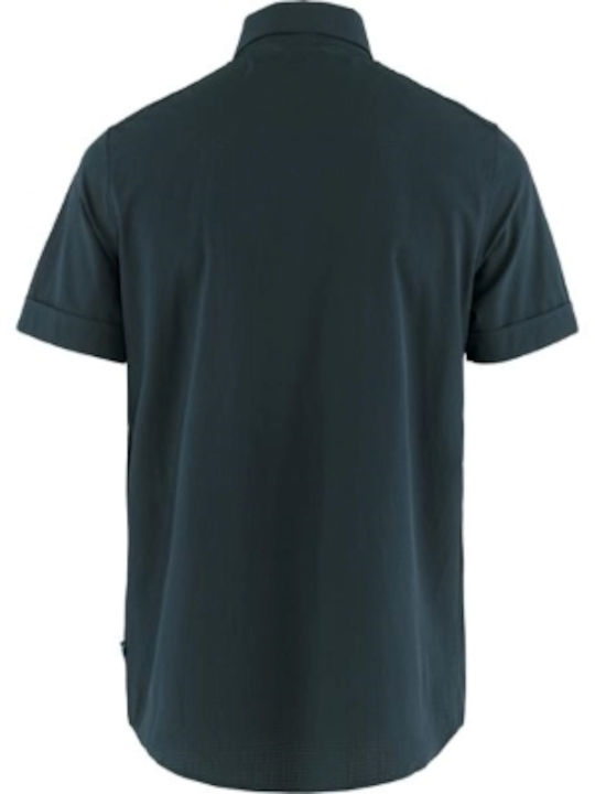 Men's Shirt Short-sleeved Navy Blue