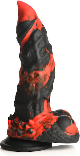 XR Dildo mit Hoden und Saugnapf Rot