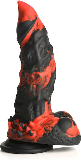 XR Dildo mit Hoden und Saugnapf Rot