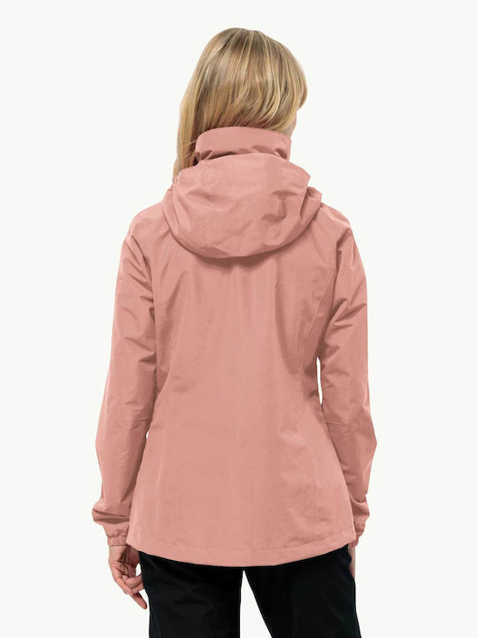 Jack Wolfskin Women's Short Lifestyle Jacket for Winter Pink