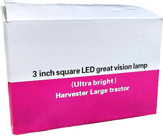 Rechteckige Autoscheinwerfer LED 12 / 24V 54W 7,62cm mit Weißem Licht 2 Stück