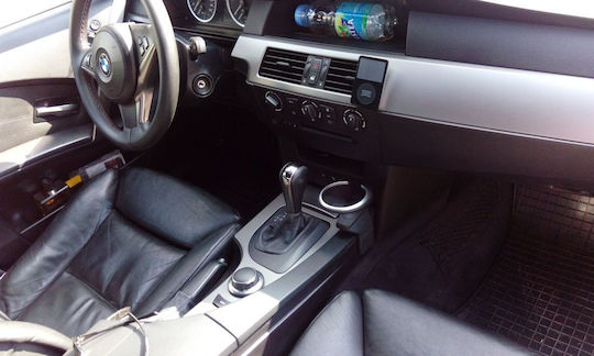 BMW Car Cup Holder 1 Position for Console in Black Color