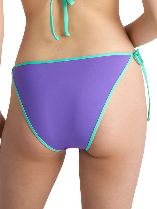 Blu4u Bikini Slip with Ties Purple