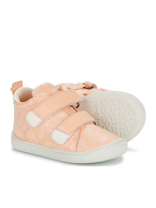 Kinderstiefel mit Bügel- und Schleifenverschluss Rosa