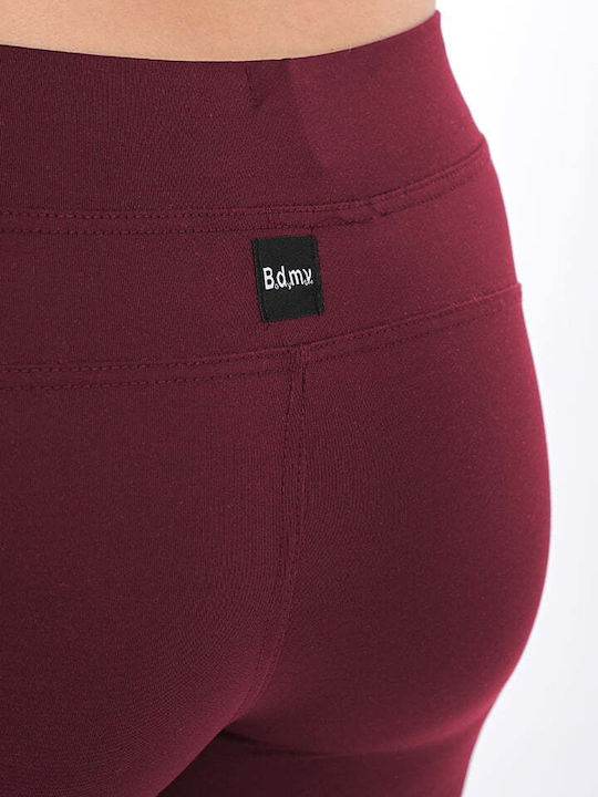 Women's Capri Training Legging Burgundy