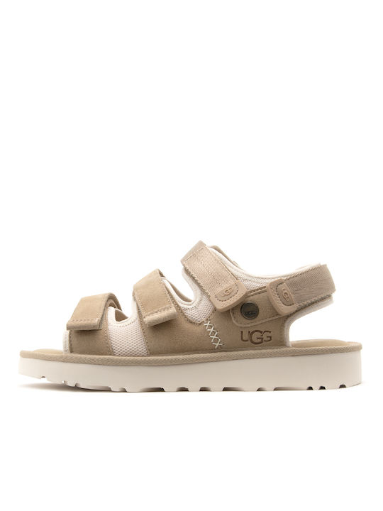 Ugg Australia Leder Herrensandalen in Beige Farbe