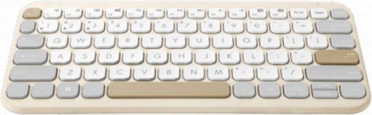 Asus Marshmallow KW100 Fără fir Bluetooth Doar tastatura Engleză US Oat Milk