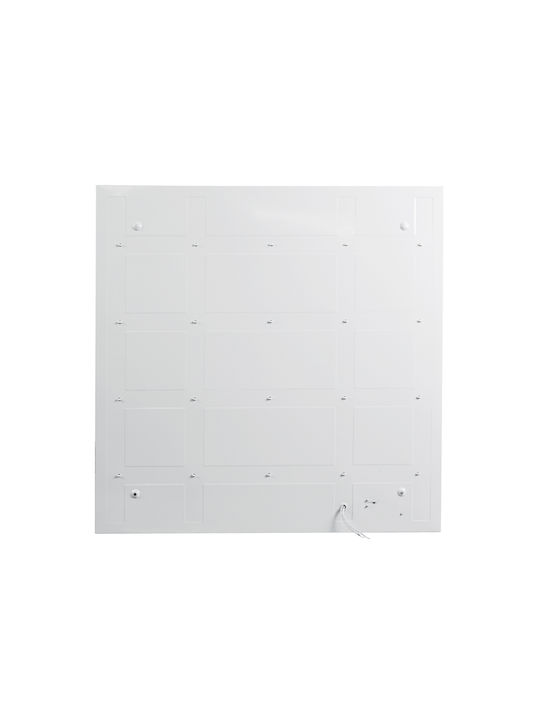 GloboStar Τετράγωνο Χωνευτό LED Panel 44W με Θερμό Λευκό Φως 2700K 60x60εκ.
