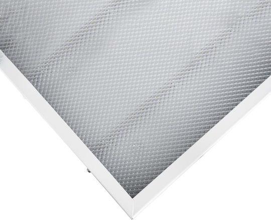 GloboStar Square Recessed LED Panel 44W with Warm White Light 2700K 60x60cm