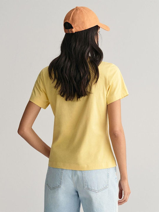 Gant Damen T-shirt Gelb