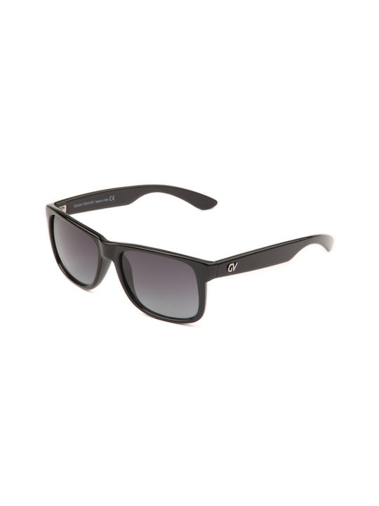 Gianni Venturi Sunglasses with Black Plastic Frame and Black Gradient Lens GV394-01