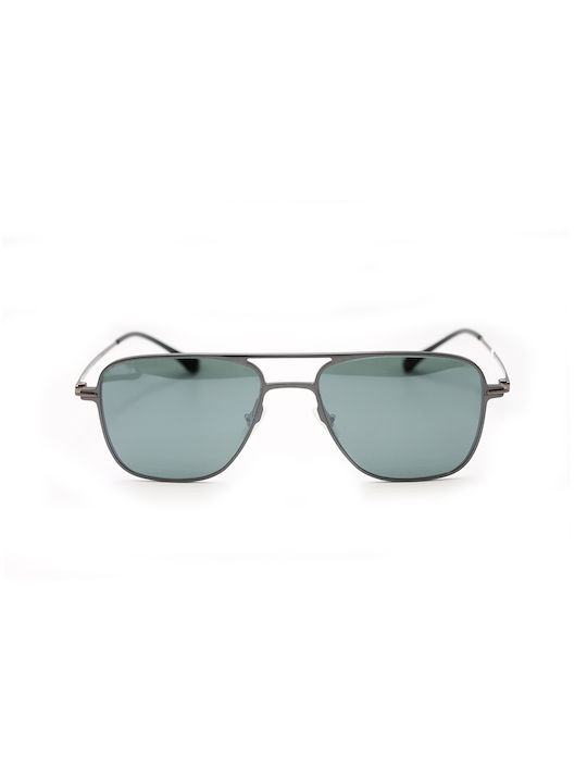 Gianni Venturi Men's Sunglasses with Black Metal Frame and Green Gradient Lens GV3121-1