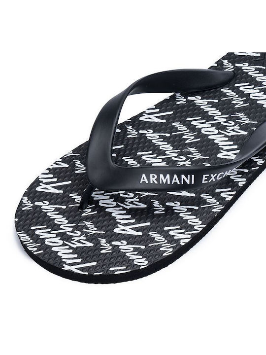 Armani Exchange Flip Flops bărbați Negri