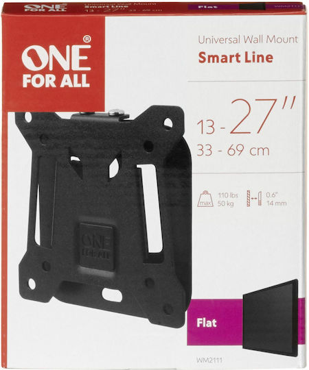 One For All WM 2111 Wandhalterung für Fernseher bis 27" und 50kg