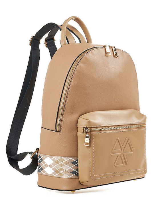 Verde Damen Tasche Rucksack Beige