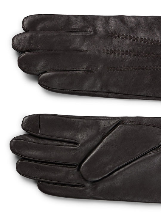 Hugo Boss Braun Leder Handschuhe