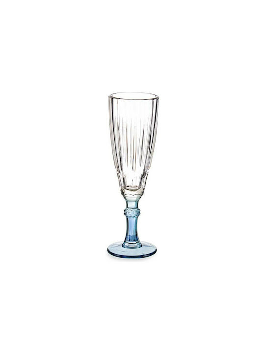 Exotic Glass Champagne made of Crystal Blue Goblet 170ml