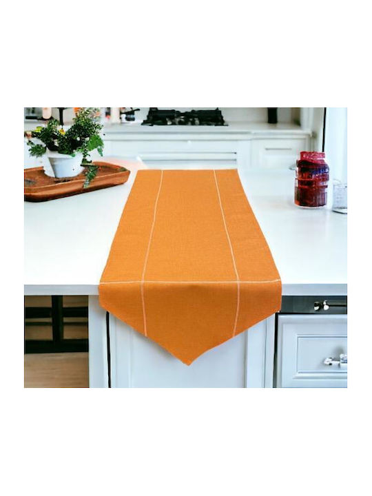 Linea Home Ράνερ Λινό Πορτοκαλί 40x150εκ.