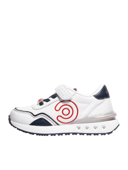 Kids Sneakers with Scratch & Lights White