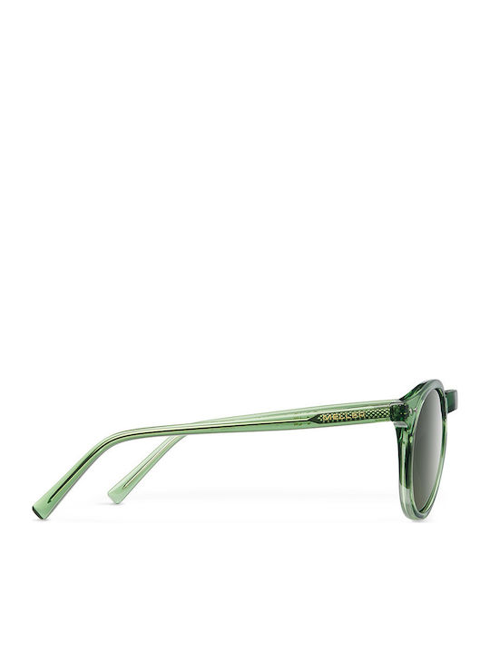 Meller Kubu Unisex Sunglasses with Green Plastic Frame and Green Lens K-GREENOLI