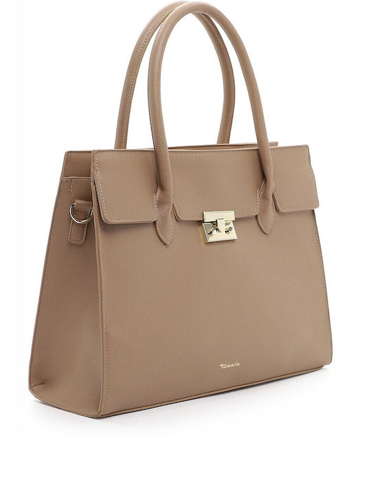 Tamaris Damen Tasche Hand Beige