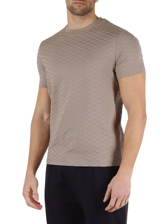 Emporio Armani T-shirt Bărbătesc cu Mânecă Scurtă Gri