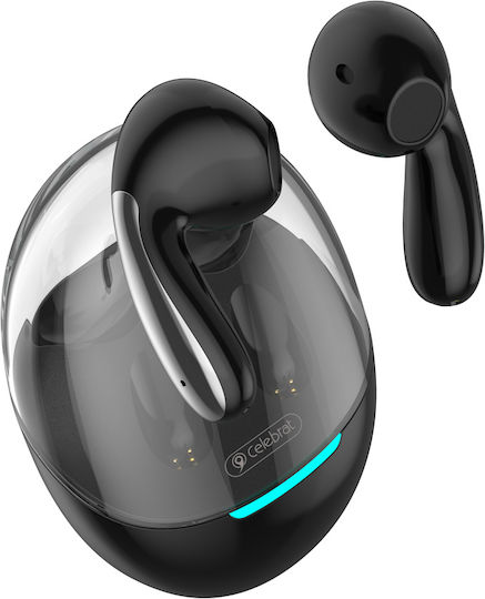 Celebrat W51 Earbud Bluetooth Handsfree Ακουστικά με Θήκη Φόρτισης Μαύρα