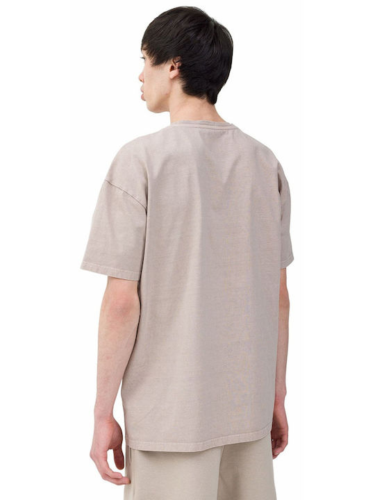 4F Men's Short Sleeve T-shirt Beige