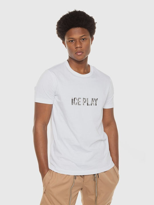 Ice Play Ανδρικό T-shirt Κοντομάνικο Λευκό