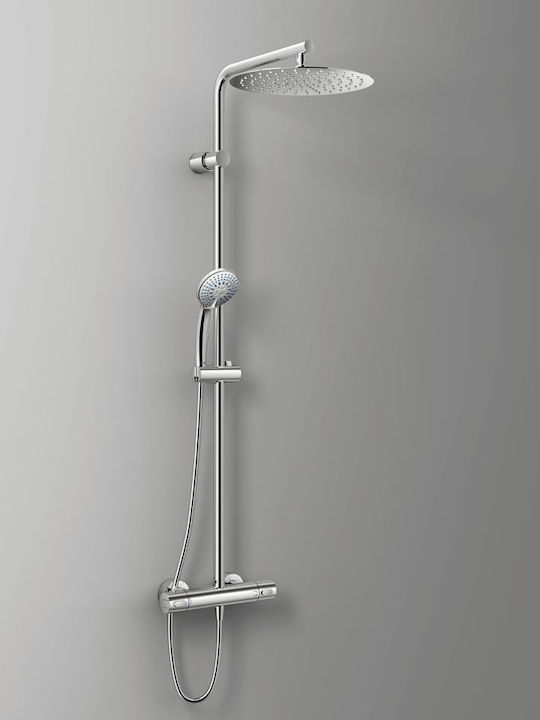 Ideal Standard Standard Idealrain Стълб за душ с Батерия Сребрист