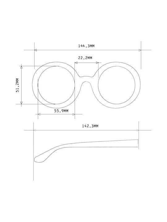 Okkia Women's Sunglasses with Green Frame and Green Gradient Lens OK014GS