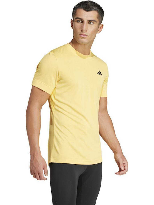adidas Tennisbekleidung Freelift IL7377 Männliche Gelbe Bluse