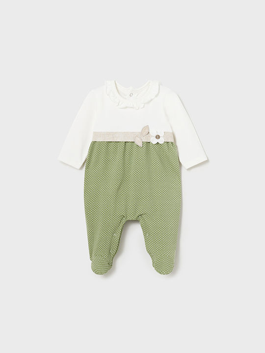 Mayoral Baby Bodysuit Set Long-Sleeved green